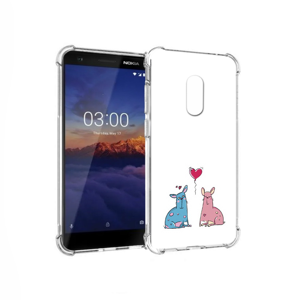 

Чехол MyPads Tocco для Nokia 3.1 Лама любовь (PT114125.119.102), Прозрачный, Tocco
