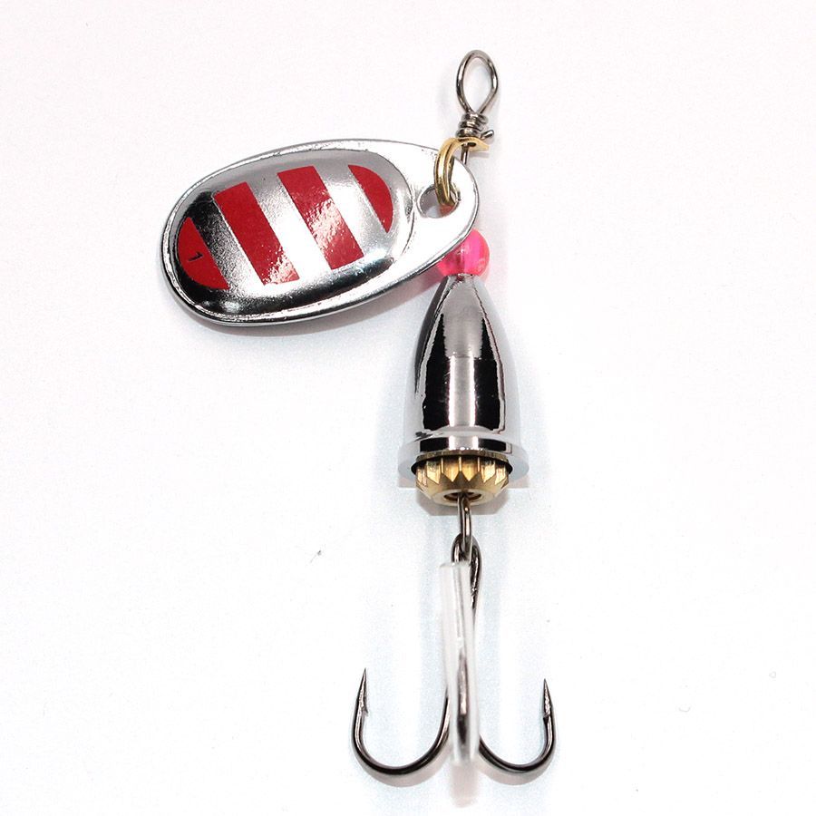 

Блесна для рыбалки вертушка Namazu Lothar, вес 8,5 г, цвет 08, Серебристый;красный, Lothar