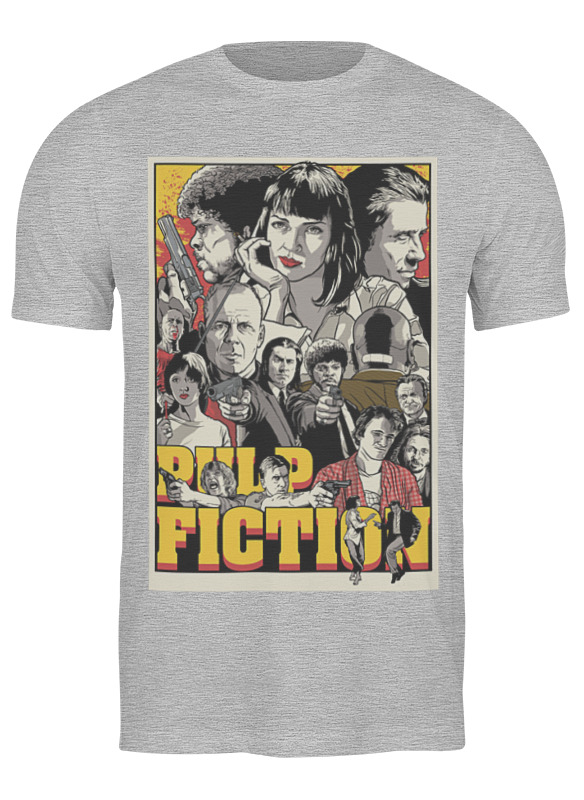 

Футболка мужская Printio Pulp fiction family серая L, Серый, Pulp fiction family