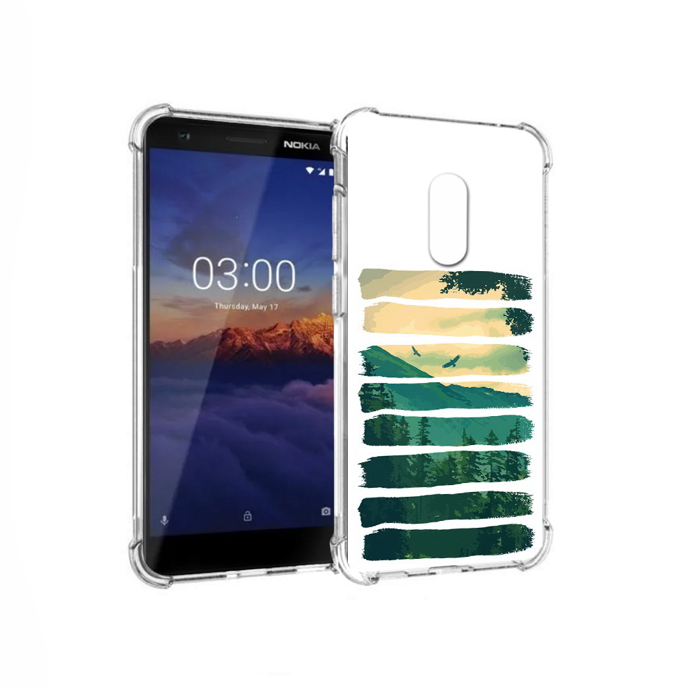 

Чехол MyPads Tocco для Nokia 3.1 Лесная чаща (PT114125.119.107), Прозрачный, Tocco