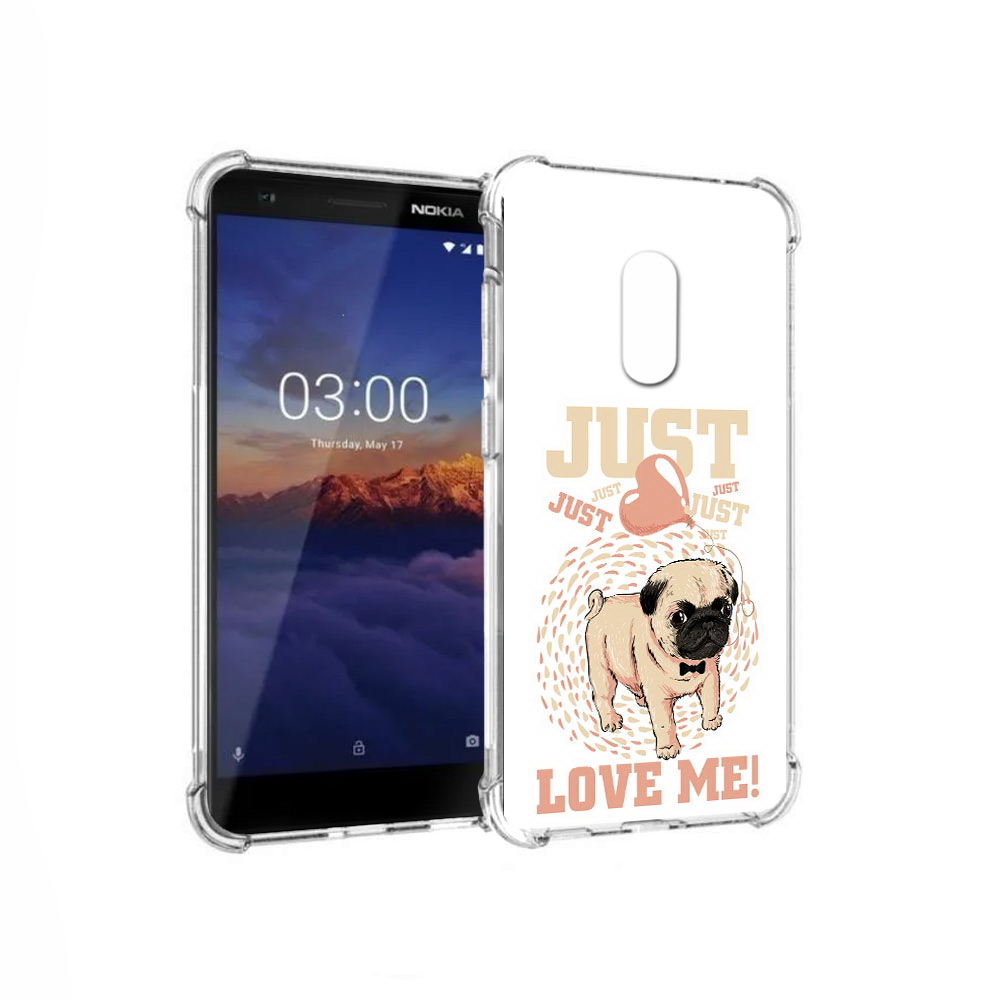 

Чехол MyPads Tocco для Nokia 3.1 Люби меня (PT114125.119.109), Прозрачный, Tocco