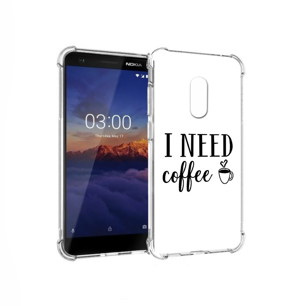 

Чехол MyPads Tocco для Nokia 3.1 Мне нужен кофе (PT114125.119.121), Прозрачный, Tocco