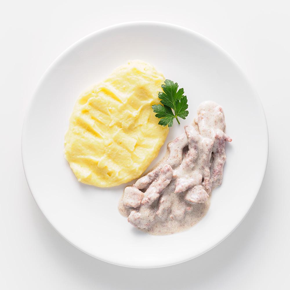 

Бефстроганов Знакомое место с картофельным пюре, 260 г
