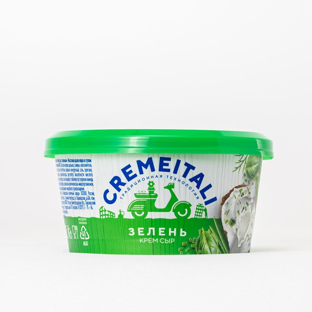 Сыр творожный Cremeitali с зеленью, 60%, 140 г