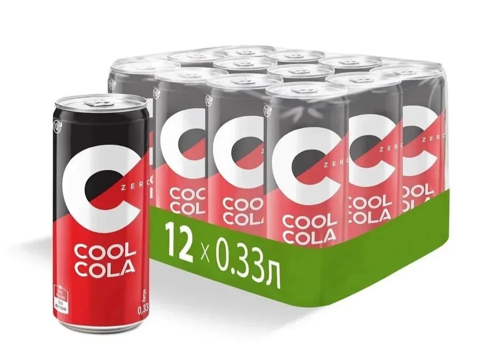 

Напиток газированный Cool Cola Zero без сахара, 0,33 л х 12 шт