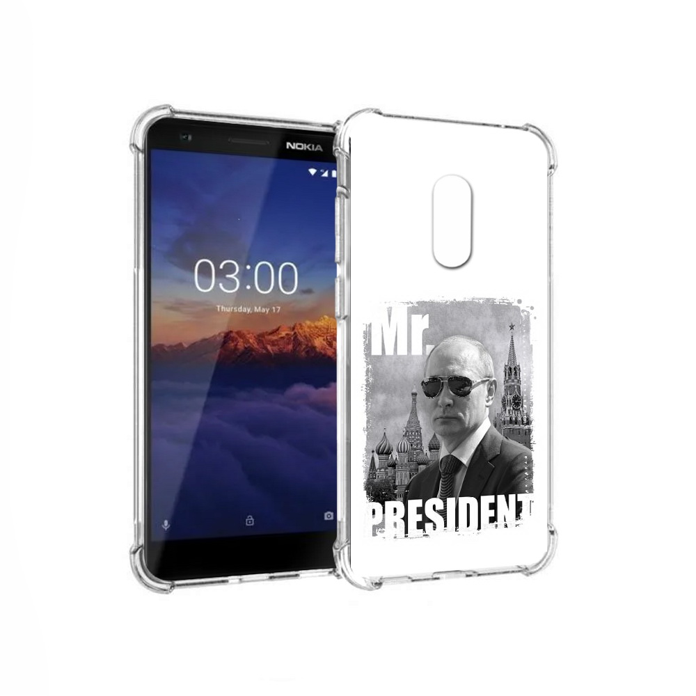 

Чехол MyPads Tocco для Nokia 3.1 Путин (PT114125.119.141), Прозрачный, Tocco