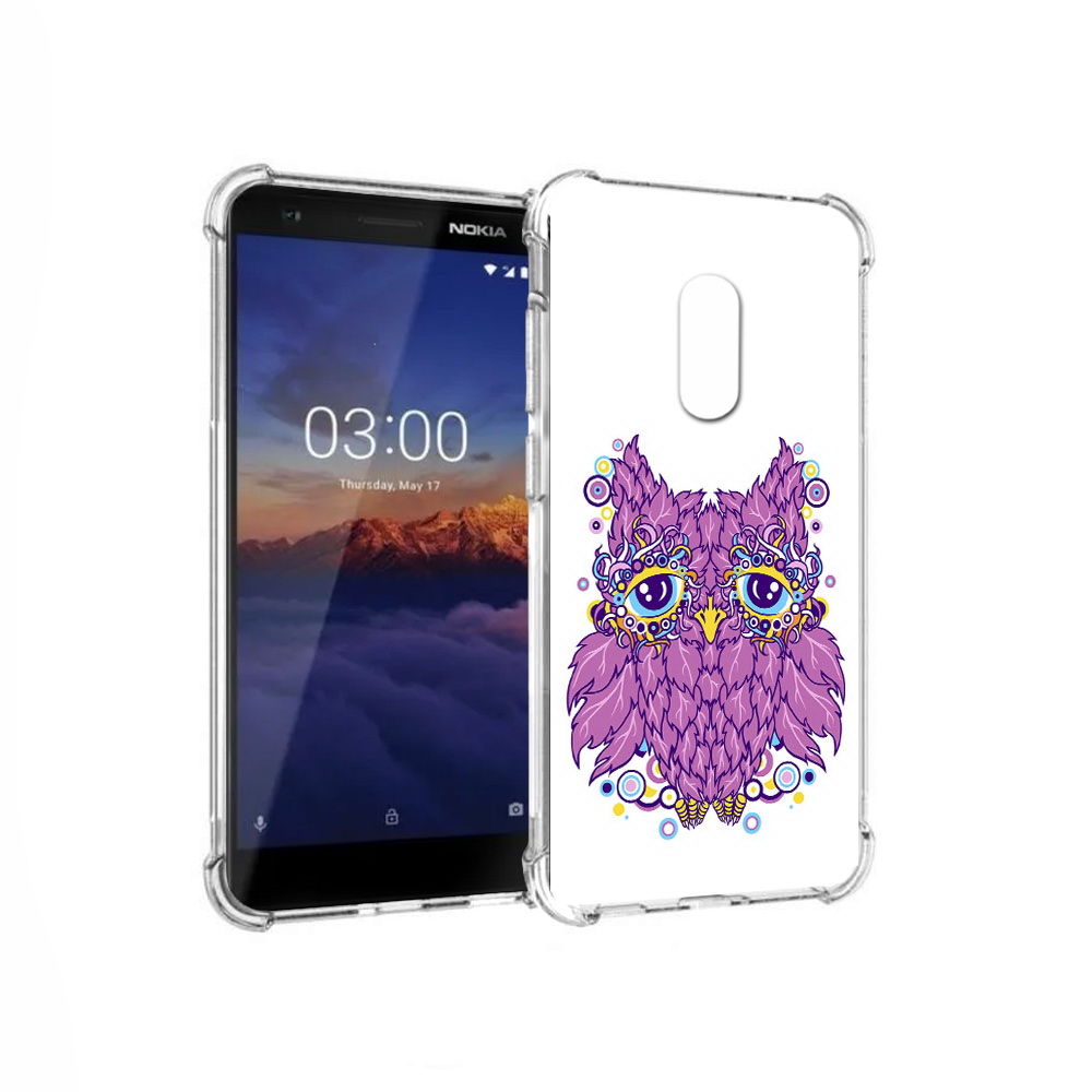 

Чехол MyPads Tocco для Nokia 3.1 Розовая сова (PT114125.119.147), Прозрачный, Tocco