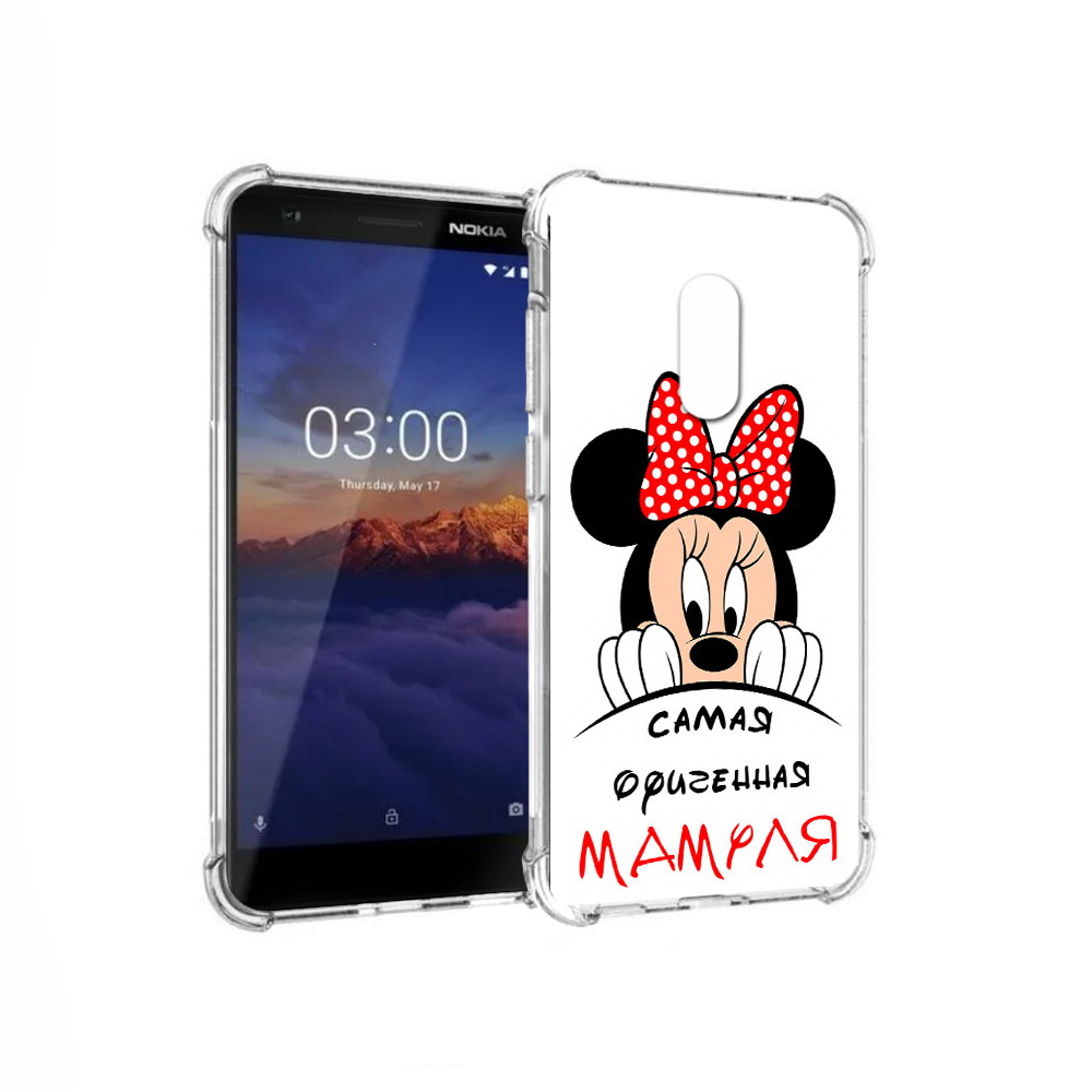 

Чехол MyPads Tocco для Nokia 3.1 Самая лучшая мамуля Мини Маус (PT114125.119.152), Прозрачный, Tocco
