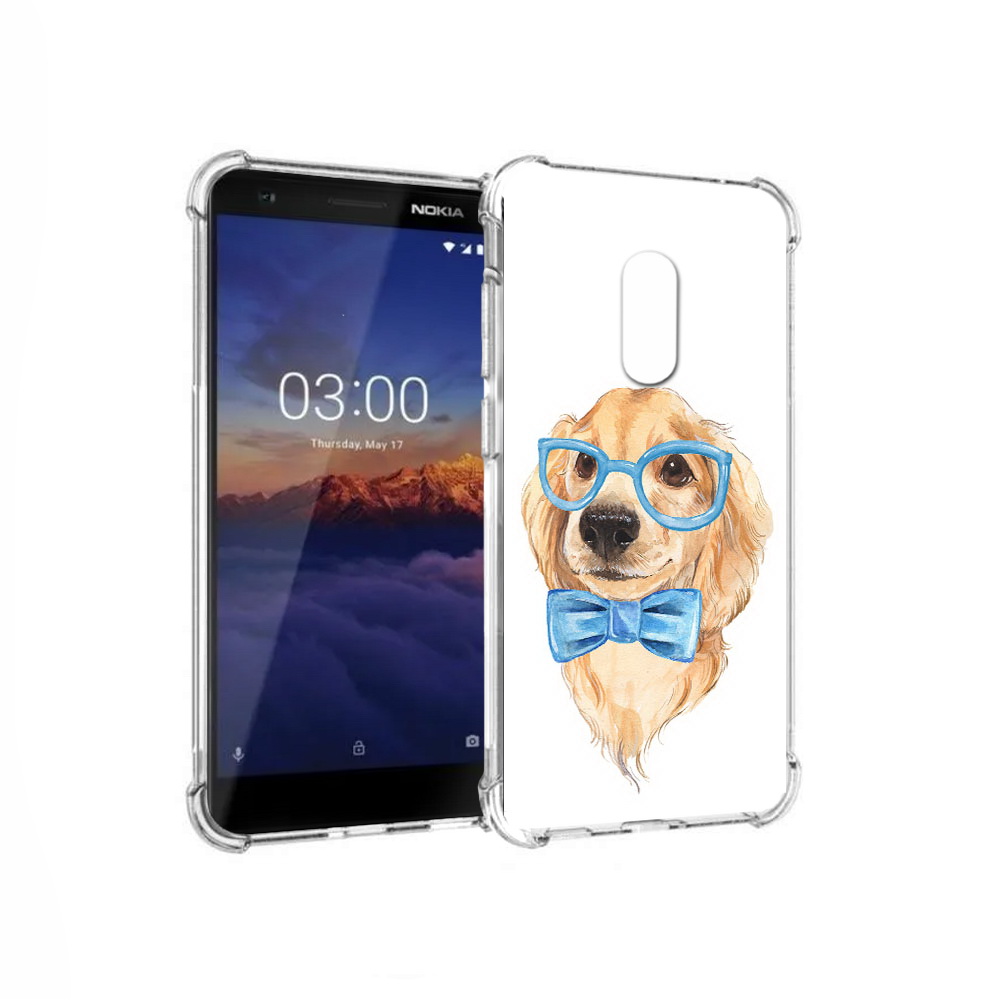 

Чехол MyPads Tocco для Nokia 3.1 Собака интеллигент (PT114125.119.159), Прозрачный, Tocco