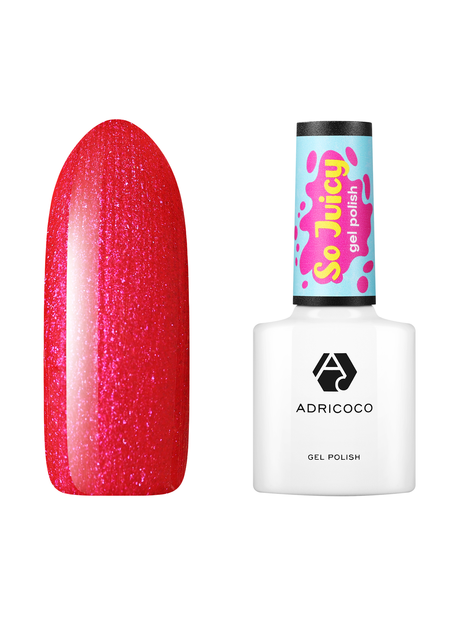 

Гель-лак ADRICOCO So Juicy №02 Малиновый пунш