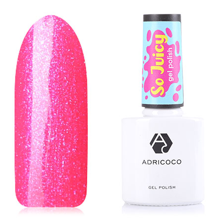 фото Гель-лак adricoco so juicy №10 клубничный слинг adri coco