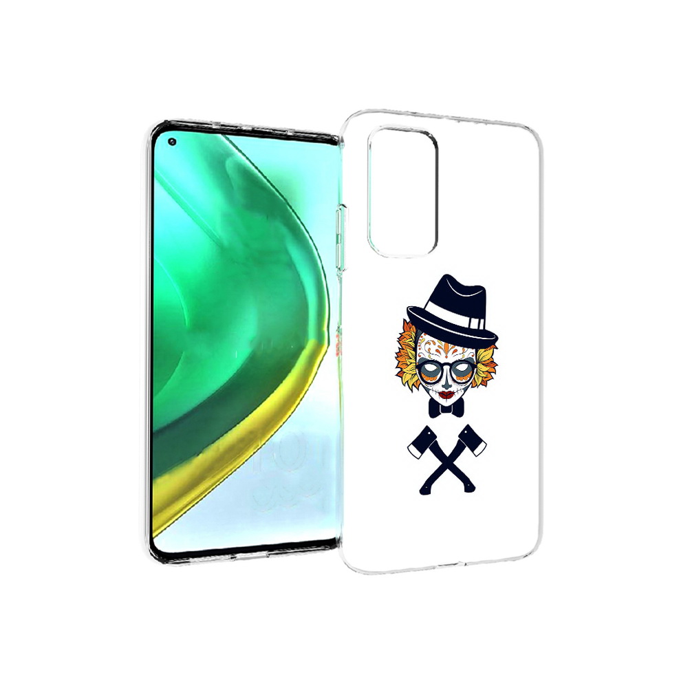 

Чехол MyPads Tocco для Xiaomi Mi 10T Pro девушка в маске с топорами рисунок, Прозрачный, Tocco
