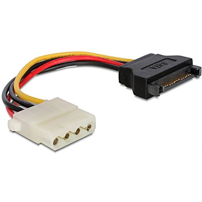 

Кабель Cablexpert Molex-SATA 15 pin вилка-вилка м CC-SATA-PS-M_, Разноцветный