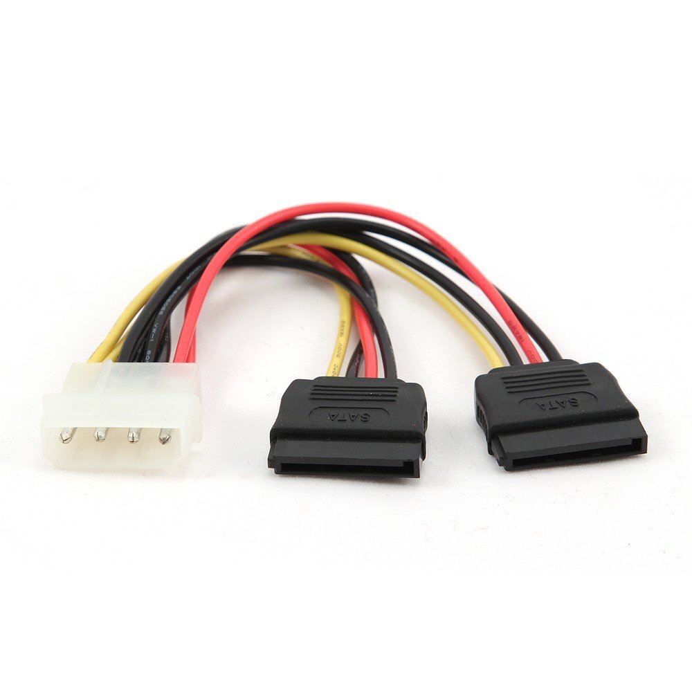 

Кабель Cablexpert 2xSATA - Molex вилка-вилка м CC-SATA-PSY-0.3M_, Разноцветный