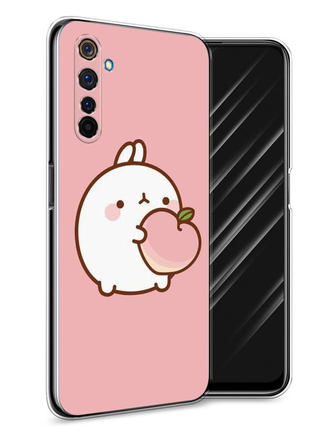 

Чехол Awog на Realme 6 Pro "Кролик с персиком", Разноцветный, 252850-1
