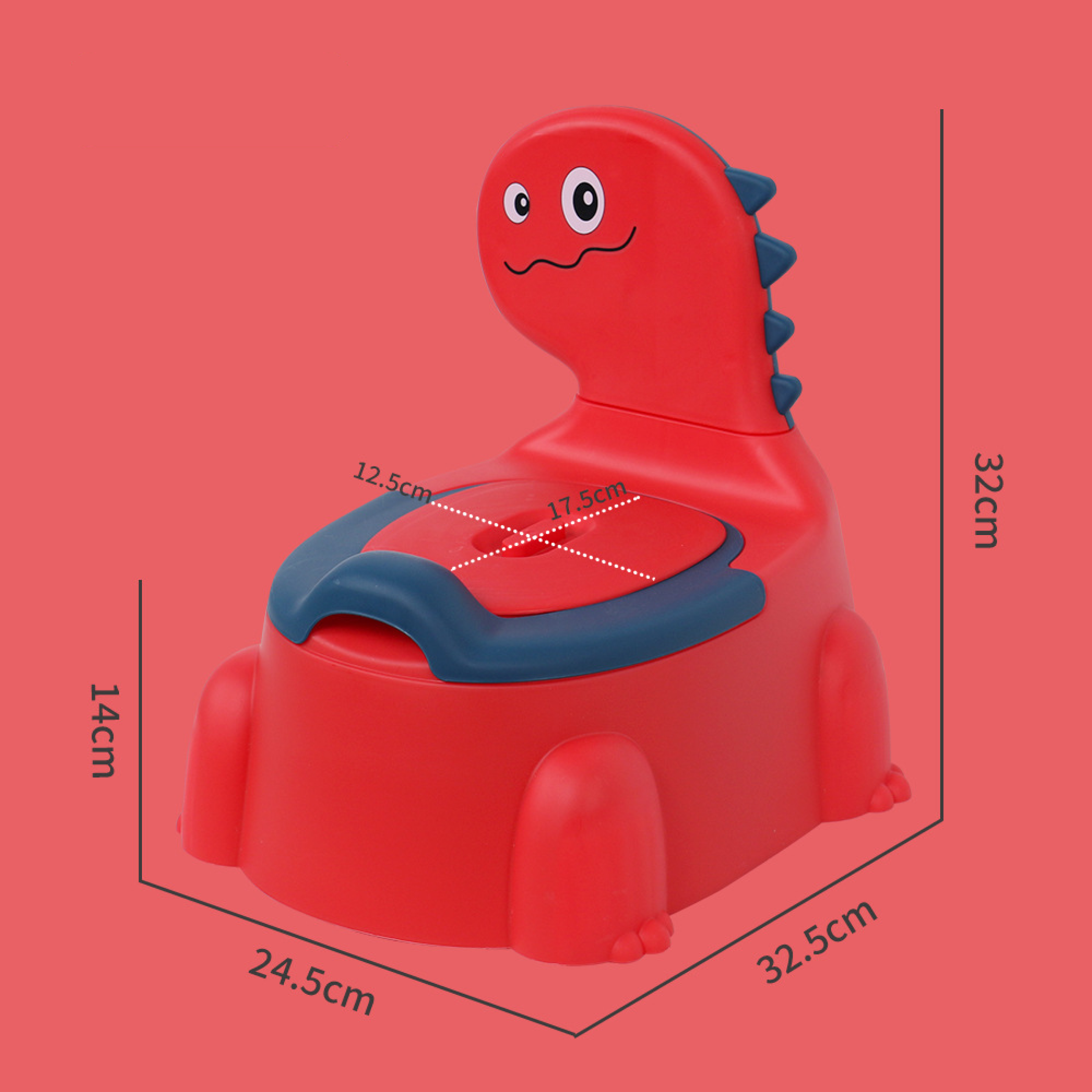 Детский Горшок Belvedere kids Super Dino Red