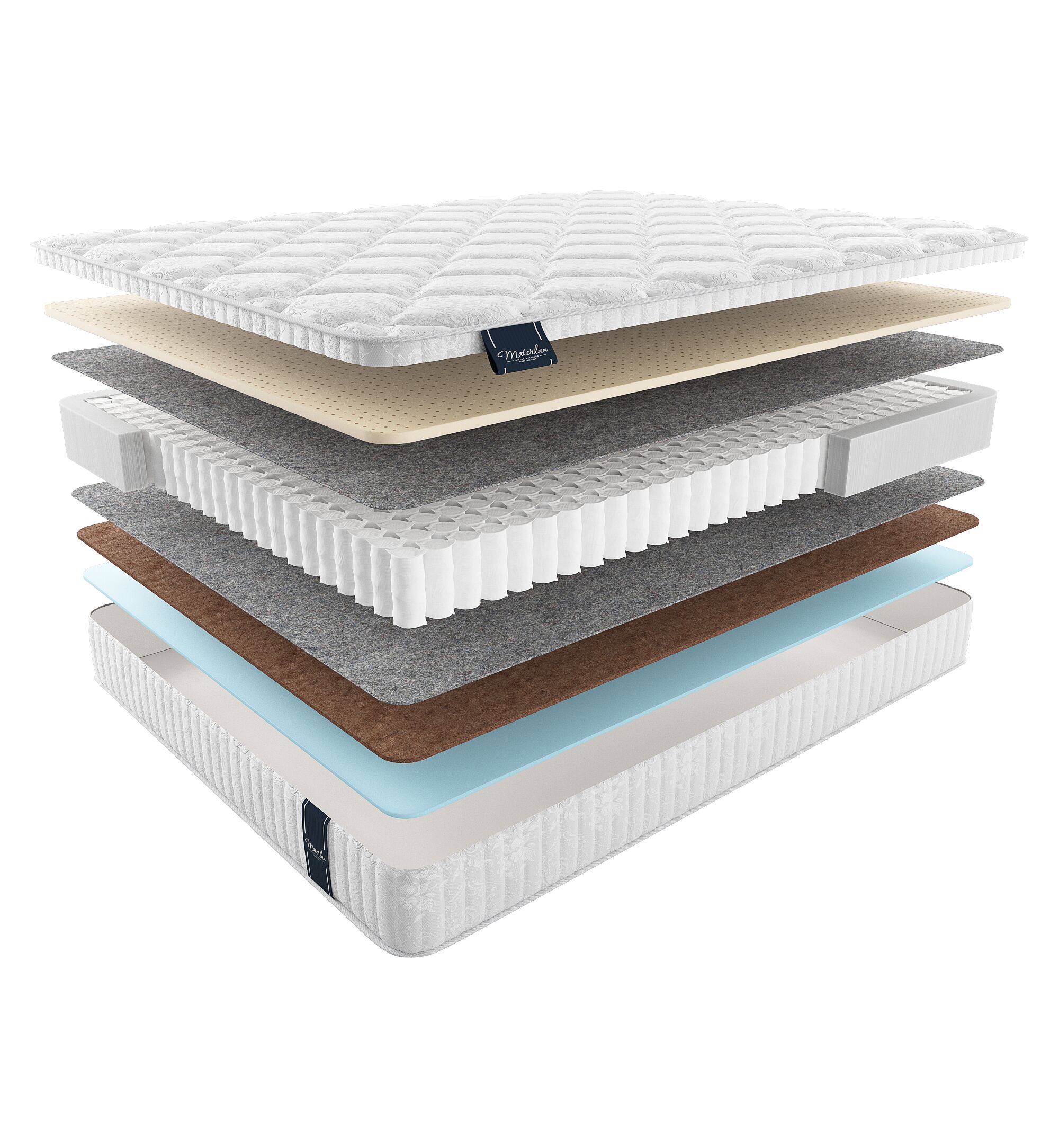 

Матрас Materlux Comfort Castello Light 80х195, Бежевый;белый;серый;серебристый, Castello Light