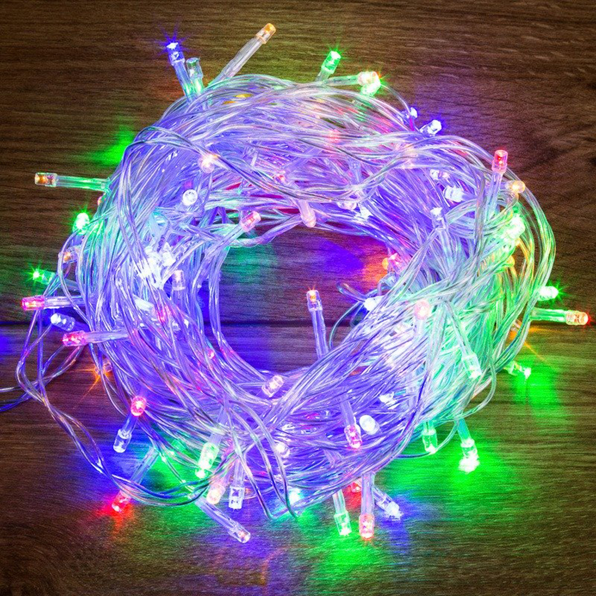 

Электрогирлянда Neon-night, с контроллером, 100 LED, 10 м, мультиколор