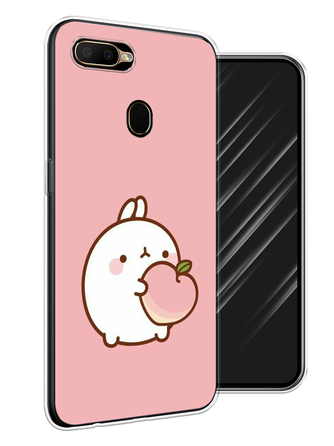 

Чехол Awog на Oppo A5s "Кролик с персиком", Разноцветный, 252350-1