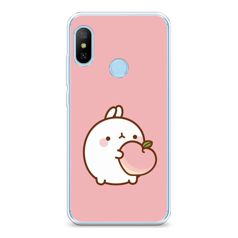 

Чехол Awog на Xiaomi Mi A2 Lite "Кролик с персиком", Разноцветный, 34250-1