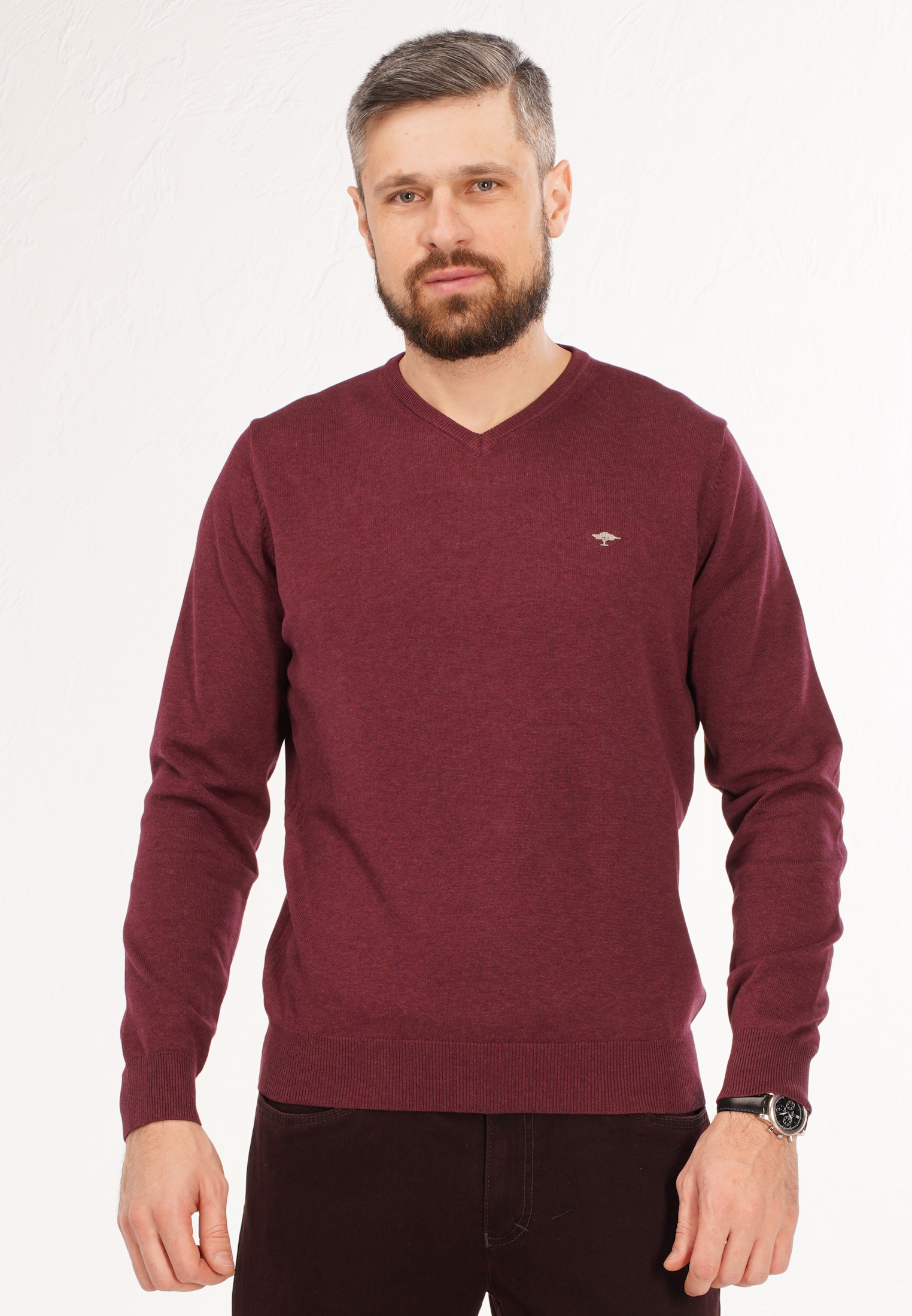 

Пуловер мужской FYNCH-HATTON 1221 211/550 211/550 бордовый M, 1221 211/550 211/550