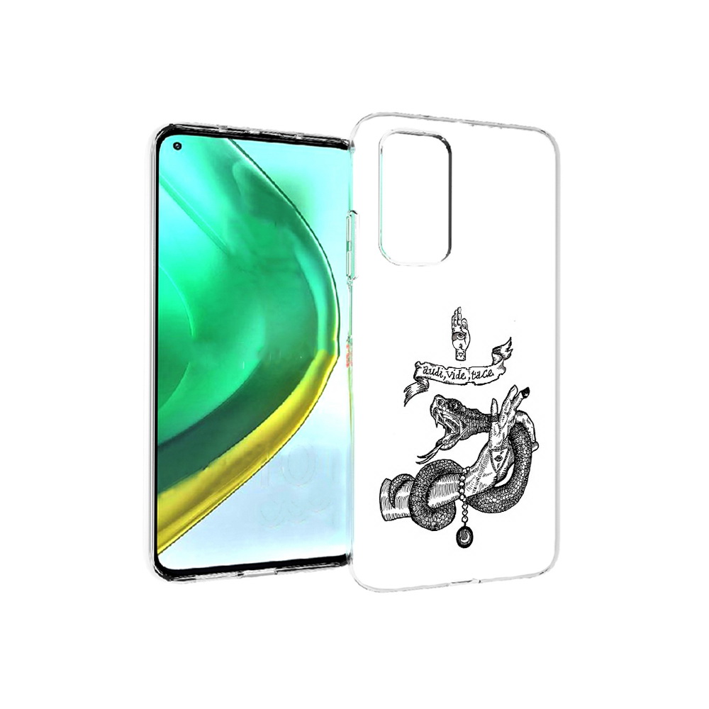 

Чехол MyPads Tocco для Xiaomi Mi 10T Pro змея на руке рисунок (PT154683.267.366), Прозрачный, Tocco