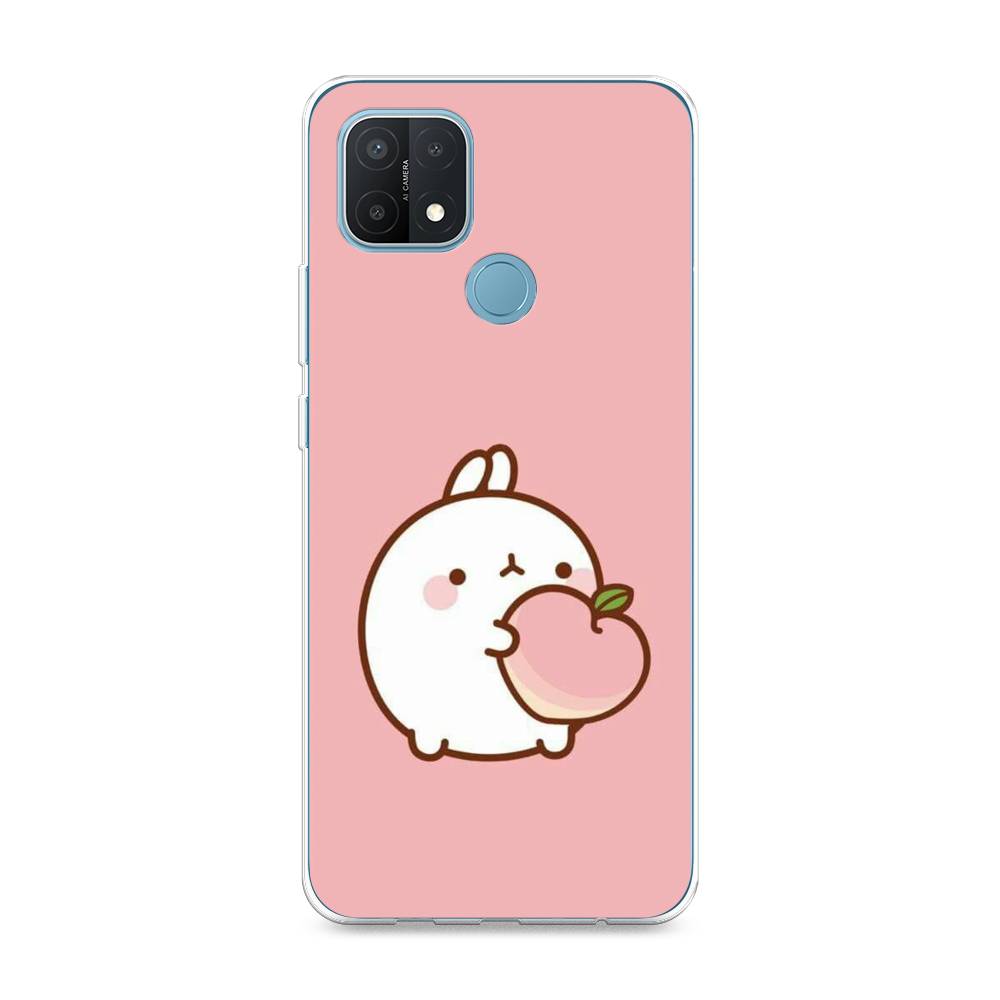 

Чехол Awog на Oppo A15 "Кролик с персиком", Разноцветный, 254750-1