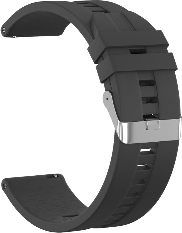 

Ремешок силиконовый GSMIN Aztec 20 для Xiaomi Mibro Lite (Темно-серый)