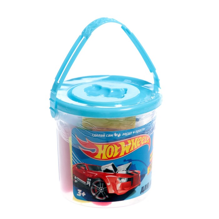 

Набор теста/лепки «Хот Вилс» 12 цв., 90 г, 1 форма +валик, Разноцветный, Hot Wheels