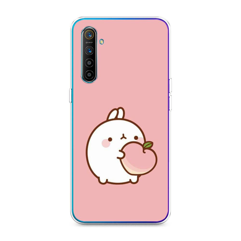 

Чехол Awog на Realme XT "Кролик с персиком", Разноцветный, 251450-1
