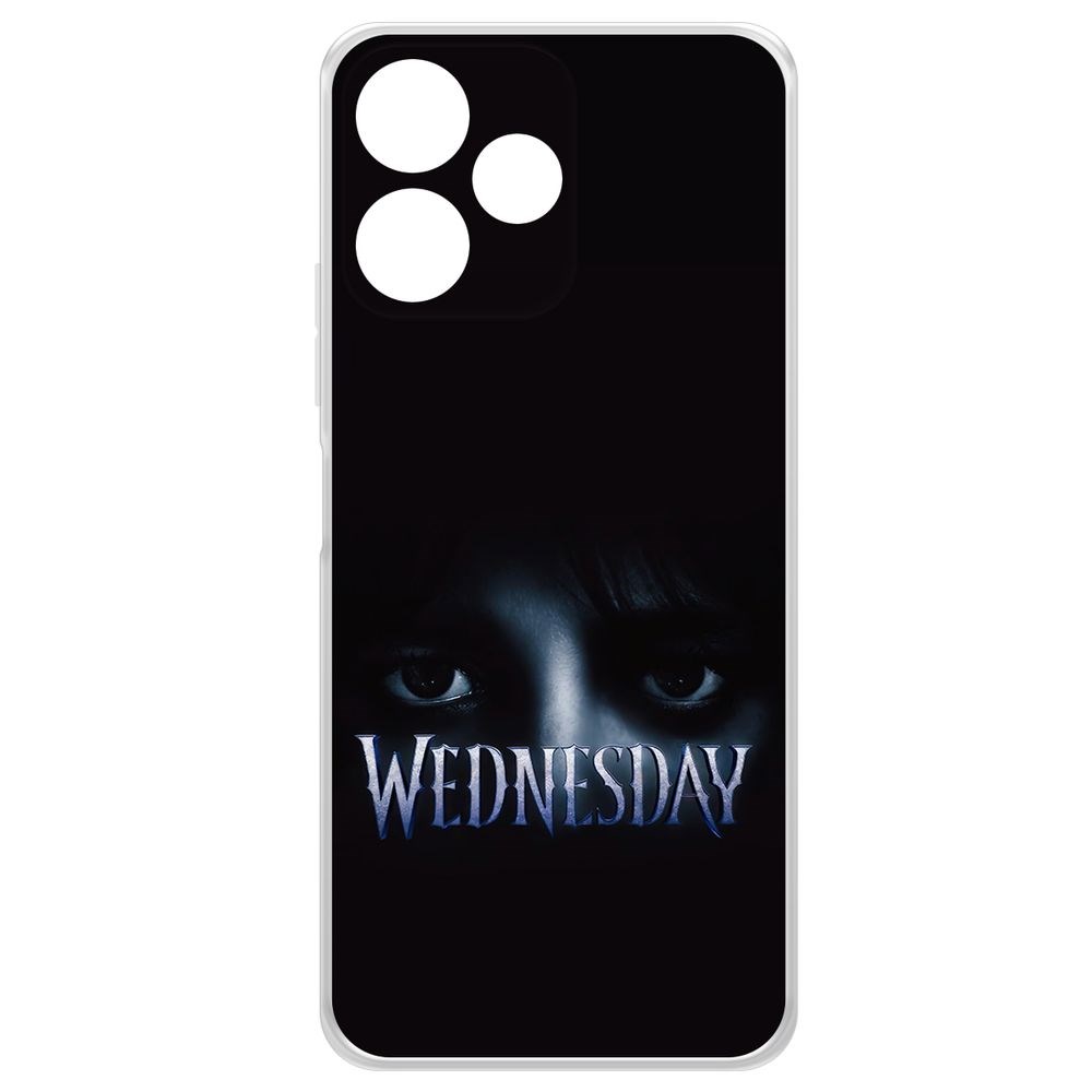 

Чехол-накладка Krutoff Clear Case Уэнсдей Аддамс - Логотип для Poco M6 Pro 5G, Прозрачный