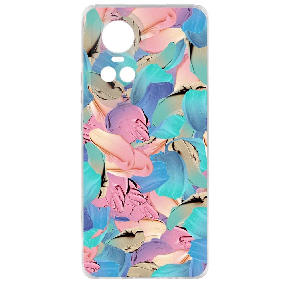 

Чехол-накладка Krutoff Clear Case Абстракт краска для Oppo Reno10 5G, Прозрачный