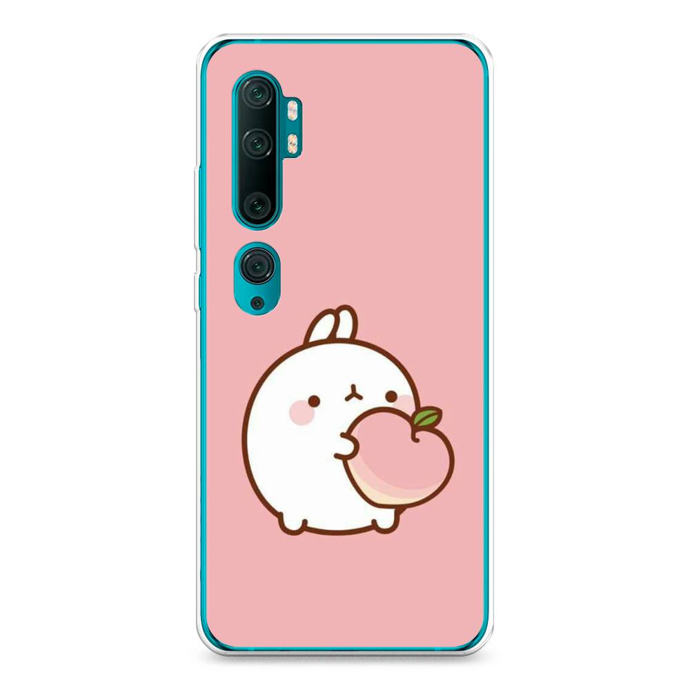 

Чехол Awog на Xiaomi Mi Note 10/Mi Note 10 Pro "Кролик с персиком", Разноцветный, 37350-1