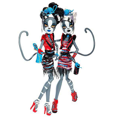 

2 куклы Mattel Purrsephone, Meowlody Zombie shake Twin Sisters, BJR16, Twin Sisters