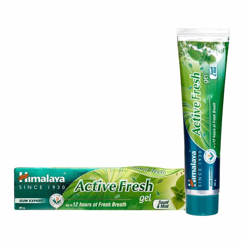 фото Зубная паста active fresh gel toothpaste himalaya 80г