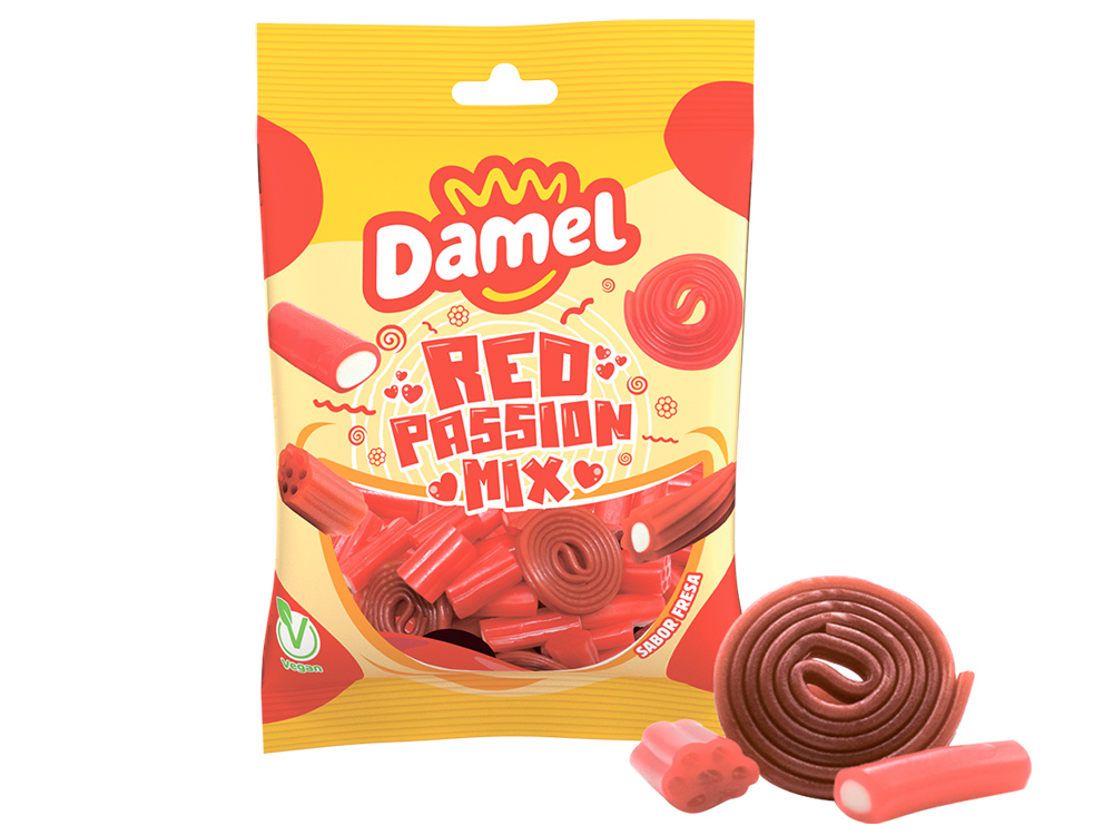 Мармелад Damel VEGAN HALAL Ассорти Red Passion Mix, 80 г