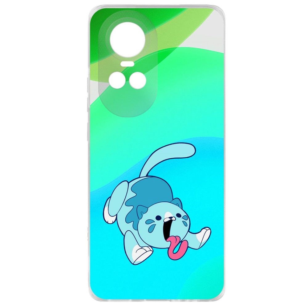 Чехол-накладка Krutoff Clear Case Хаги Ваги - Конфетная Кошка для Oppo Reno10 5G