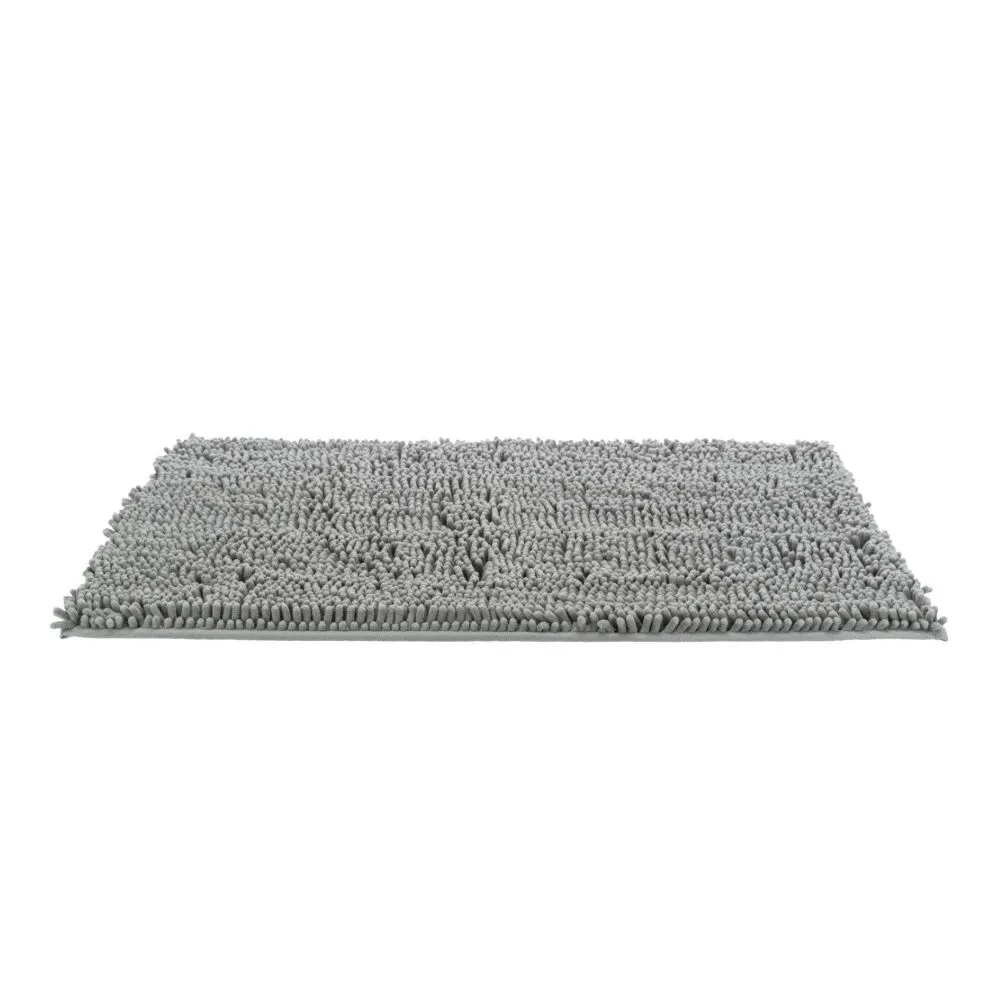 фото Коврик для собак trixie микрофибра, грязезащитный, непромокаемый, серый, 60x50 см