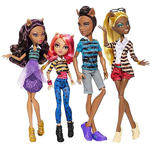 

4 куклы Mattel Wolf Family Семейка Вульф, 4 PACK, CBX41, 4 PACK