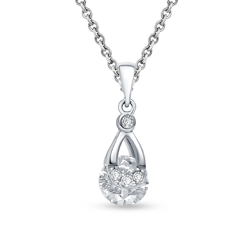 

Кулон из серебра с фианитом 585Gold 703004467, 703004467