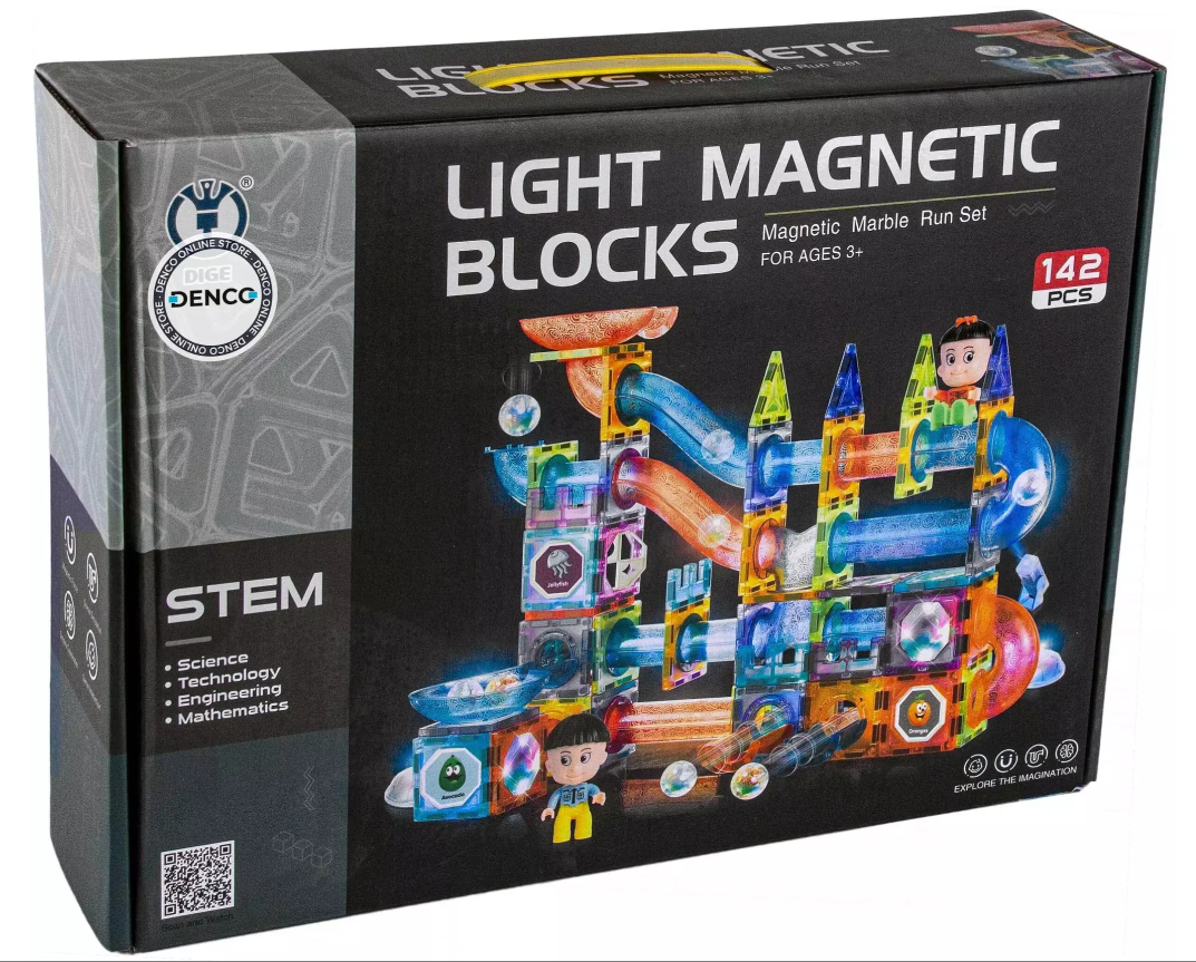 

Конструктор Stem ight Magnetic Blocks 142 дет, 2305