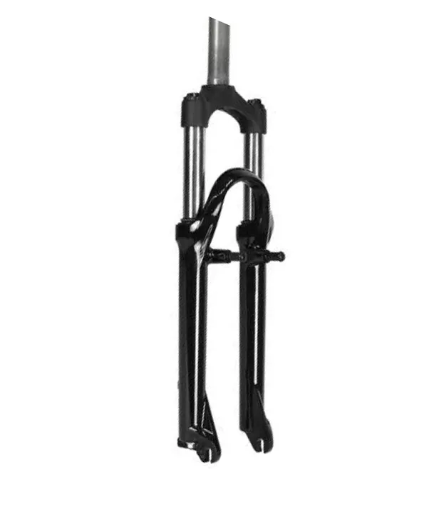 Вилка Easing ES 443 AMS 26*1,1-8 ход 55мм, локаут механический алюмин, бр, чёрная, 2, 5 кг