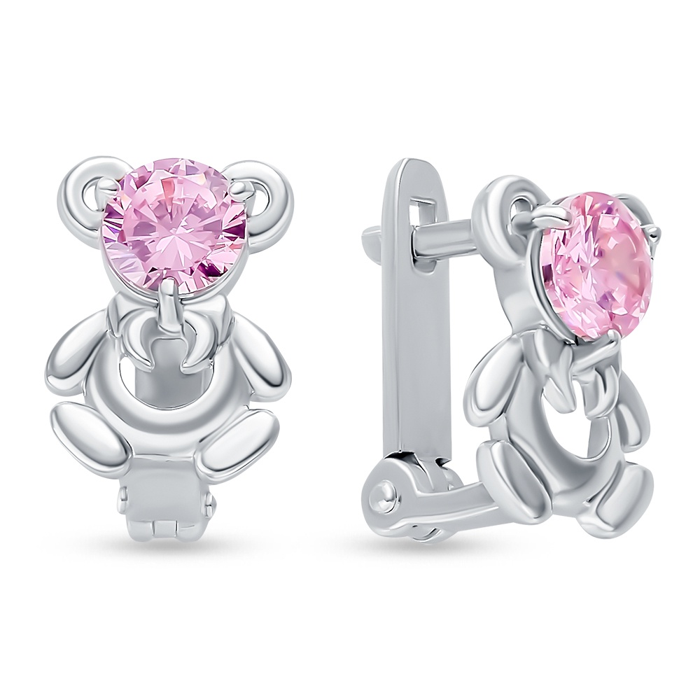 

Серьги из серебра 585Gold 902000543, фианит, 902000543