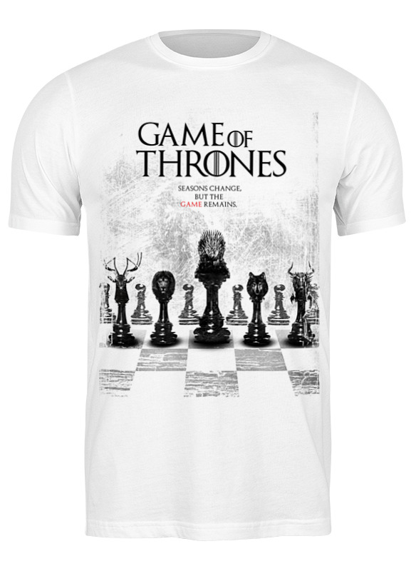 

Футболка мужская Printio Game of thrones - игра престолов белая L, Белый, Game of thrones - игра престолов