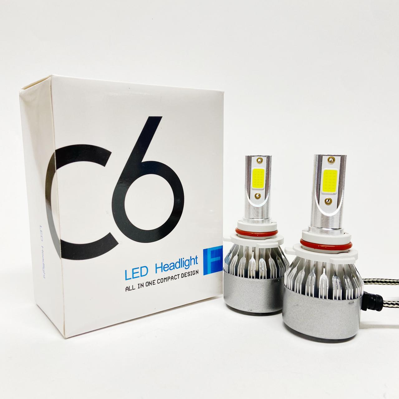 

Светодиодные лампы Led C6 HB3 6000k, 36w, 12V, комплект 2 шт., C6_HB3