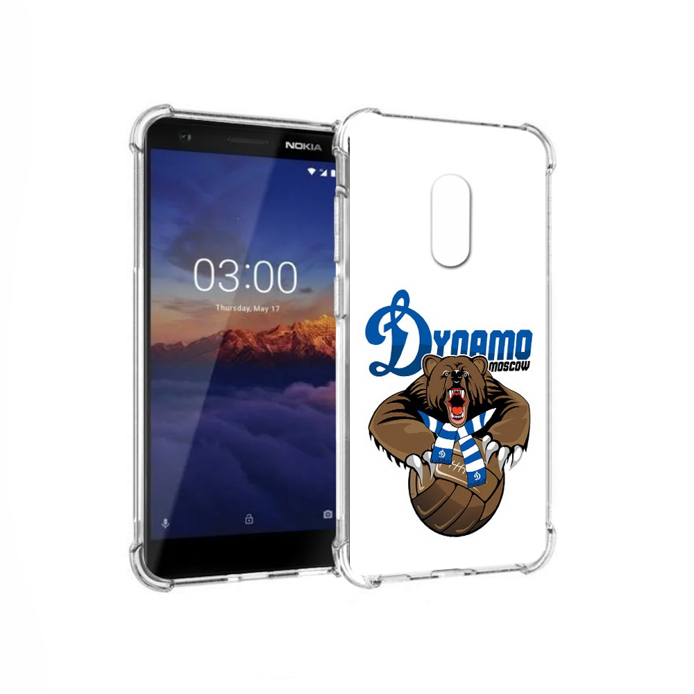 

Чехол MyPads Tocco для Nokia 3.1 ФК Динамо медведь (PT114125.119.175), Прозрачный, Tocco