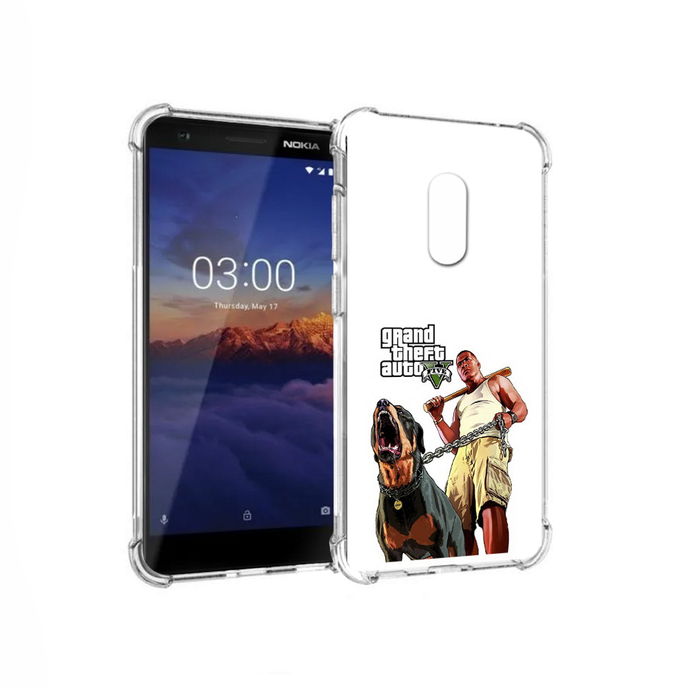 

Чехол MyPads Tocco для Nokia 3.1 GTA грозная собака (PT114125.119.18), Прозрачный, Tocco