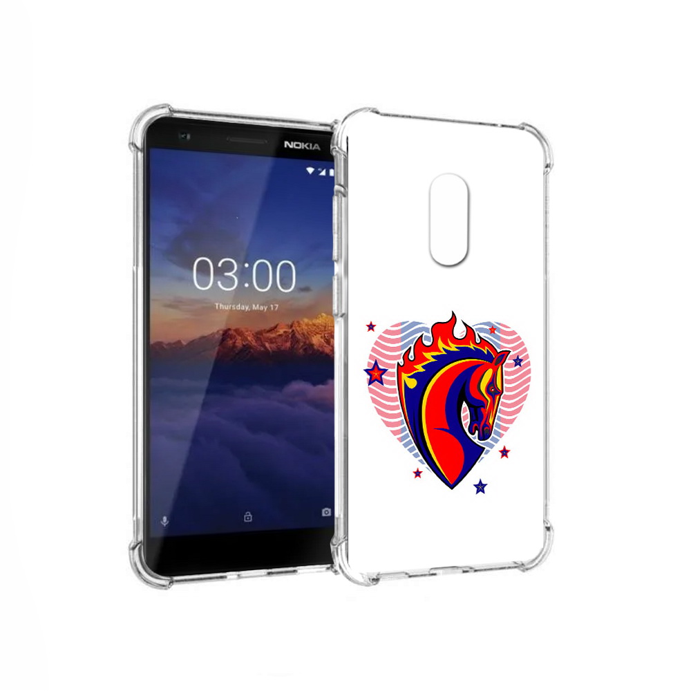 

Чехол MyPads Tocco для Nokia 3.1 ФК ЦСЛ Лошадь (PT114125.119.180), Прозрачный, Tocco