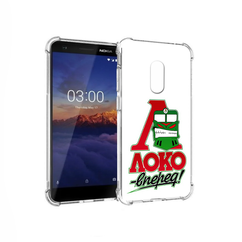 

Чехол MyPads Tocco для Nokia 3.1 ФК локо вперед (PT114125.119.181), Прозрачный, Tocco