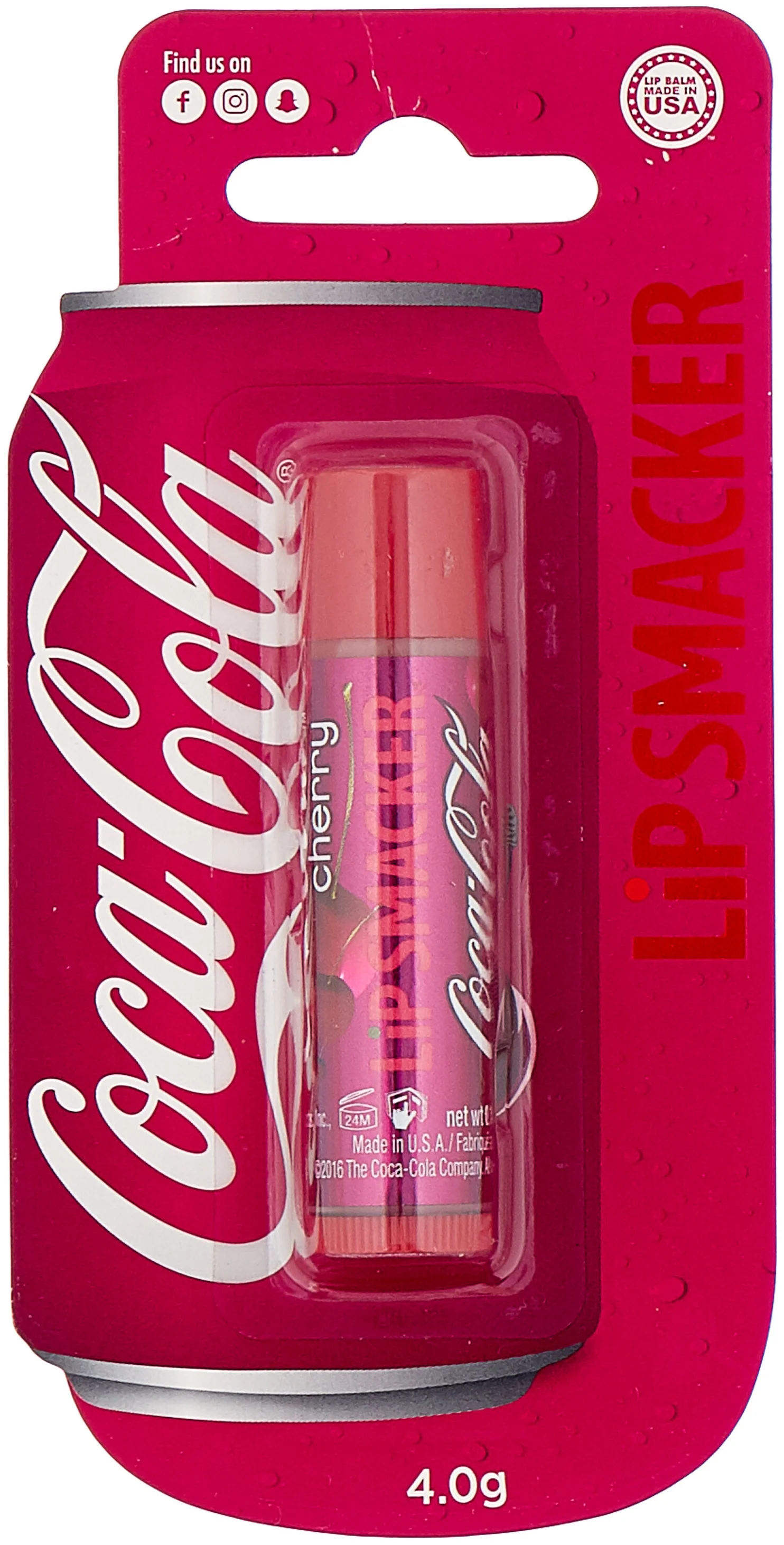 фото Бальзам для губ lip smacker с ароматом coca-cola cherry, 4 г